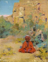 Majorelle Jacques Boy In A Red Karnak 1913 canvas print