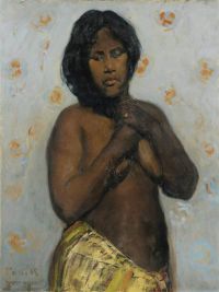 Majorelle Jacques Lady In A Yellow Loincloth 1908 canvas print