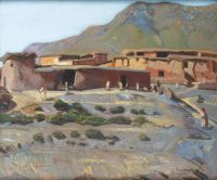 Majorelle Jacques The Village Of A T Rba In The Atlas Mountains Morocco 1921 canvas print