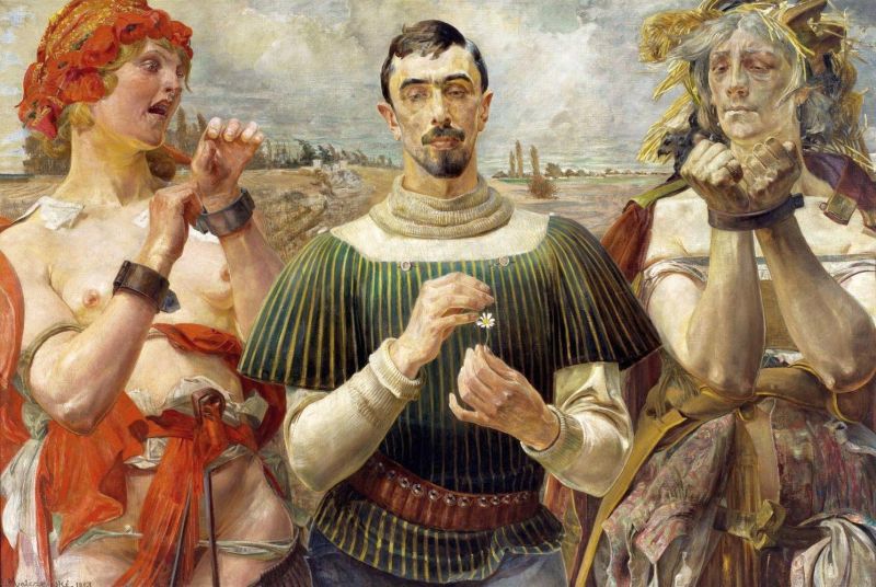 Malczewski Jacek Polish Hamlet - Portrait Of Aleksander Wielopolski canvas print