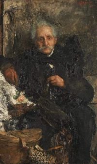 Mancini Antonio auf einer Reise Ca. Leinwanddruck von 1903