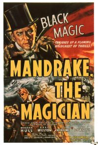 Stampa su tela Mandrake The Magician 1939 Movie Poster