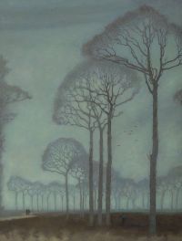 Mankes Jan Row Of Trees canvas print