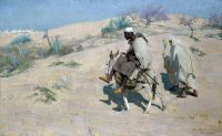 Mann Alexander Wüstenreisende 1891 Leinwanddruck