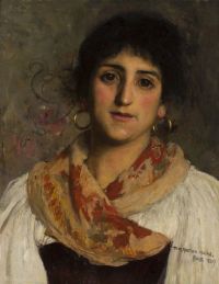 Mann Harrington Italian Girl 1889 canvas print