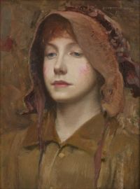 Mann Harrington Porträt eines Mädchens 1897 Leinwanddruck