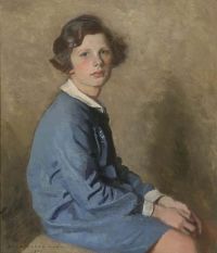 Mann Harrington Porträt eines jungen Mädchens 1927 Leinwanddruck