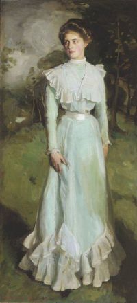 Mann Harrington Portrait Of Miss Isabella Nairn 1901 canvas print