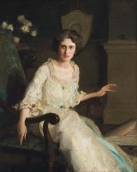 Mann Harrington Portrait Of Miss Mary Nairn 1904 canvas print