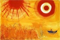 Cuadro Marc Chagall Un campo de trigo en una tarde de verano