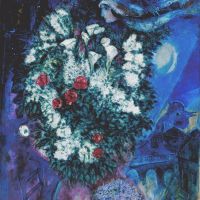 Marc Chagall Bouquet With Flying Lovers