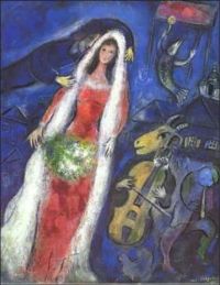 Marc Chagall La Mariee canvas print
