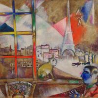 Marc Chagall Parijs door het raam