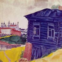 Marc Chagall Het blauwe huis