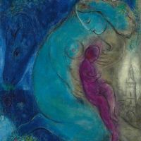 Marc Chagall Het bloemendok - 1953