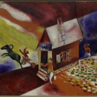 Marc Chagall De vliegende koets - 1913