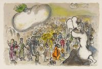 Marc Chagall Die Geschichte des Exodus - Version 2 Leinwanddruck