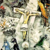 Marc Chagall Crucifixión Blanca