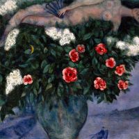 Marc Chagall Mujer Y Rosas