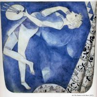 March Chagall The Painter To The Moon - 1917