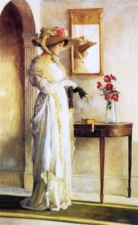 Margetson William Henry A Moment S Reflection 1909 canvas print