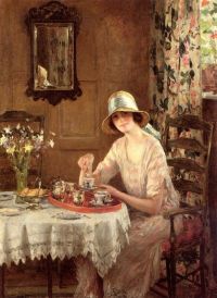Margetson William Henry Afternoon Tea canvas print