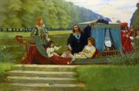 Margetson William Henry An Afternoon At Hampton Court 1892 canvas print