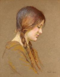Margetson William Henry Porträt von Beryl 1914