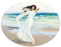 Margetson William Henry Poseidon S Mistress On The Shore canvas print
