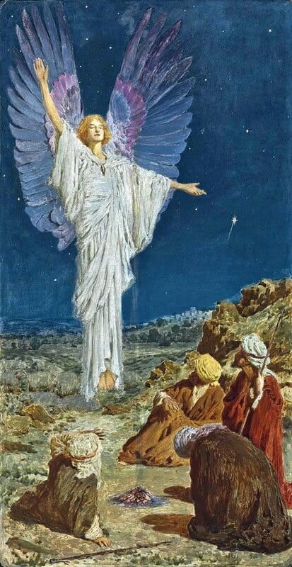 Margetson William Henry The Angel Appearing To The Shepherds 1906 canvas print