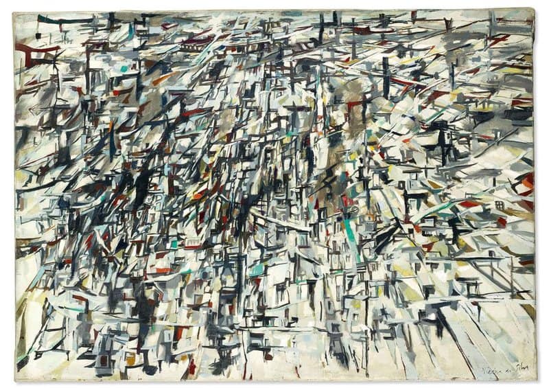 Maria Helena Vieira Da Silva La Ville Tentaculaire 1954 canvas print