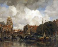 Maris Jacob A View Of Dordrecht Ca. 1884