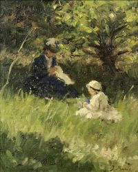 Maris Jacob Afternoon Sewing Lesson canvas print