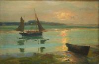 Maris Jacob Ship In The Morning Sun canvas print