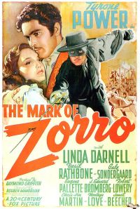 Mark Of Zorro 1940v2 Movie Poster canvas print