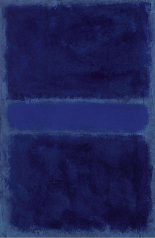 Mark Rothko Blue On Blue On Blue Untitled 1968 by Canva Art Paint