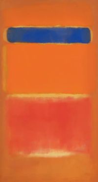 Mark Rothko Blue Over Red 1953 canvas print
