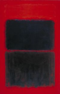مارك روثكو أحمر فاتح على قماش أسود 1957