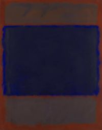 Mark Rothko Untitled   Umber Blue Umber Brown   1962 canvas print