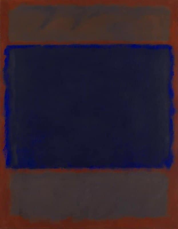 Mark Rothko Untitled   Umber Blue Umber Brown   1962 canvas print