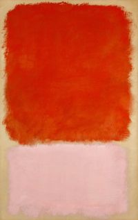 Mark Rothko Untitled 1968   Eggshell Orange Pink canvas print