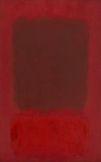 مارك روثكو بدون عنوان أحمر وبني 1957 طباعة قماشية