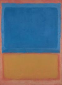 Mark Rothko Untitled Red Blue Orange 1955 canvas print