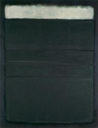 Mark Rothko Untitled White Blacks Grays On Maroon 1963 canvas print