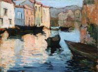 Marquet Albert Canal Venise Ca. 1935 canvas print