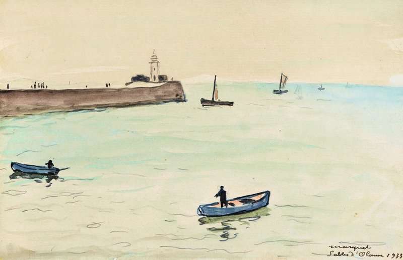 Marquet Albert Entree Du Port Des Sables D Olonne 1933 canvas print