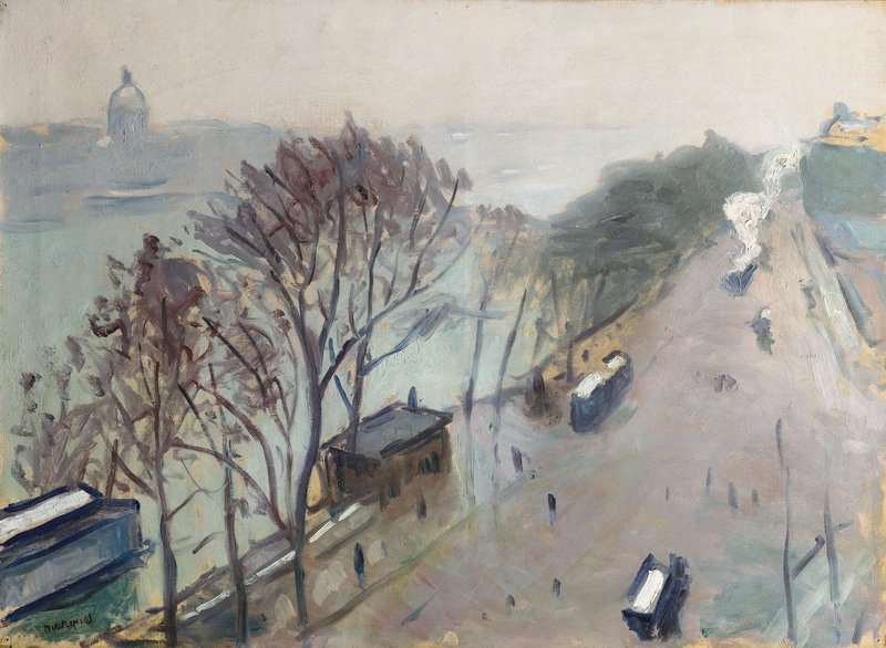 Marquet Albert L Hiver Quai Du Louvre Temps De Neige 1906 canvas print