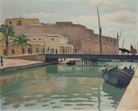 Marquet Albert Le Pont Sur Le Canal 1926 canvas print