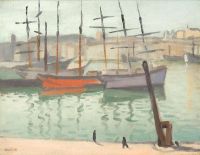 Marquet Albert Le Port De Marseille 1916 canvas print