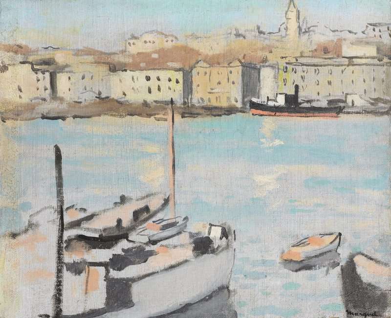 Marquet Albert Marseille Le Vieux Port canvas print